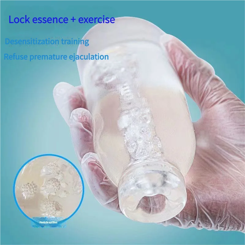 زجاجة على شكل جهاز استمناء مقلد كس المهبل تدليك البروستاتا الذكور القضيب التدريب المانع القذف الجنس لعب الكبار #3