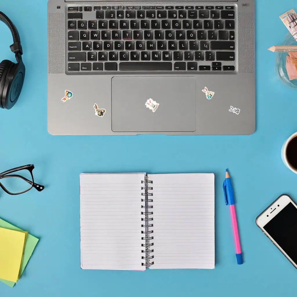 35pcs-50pcs Cute Rabbits Stickers Whimsical Earth  Stickers Stationery Stickers For DIY Phone Guitar Laptop Notebook