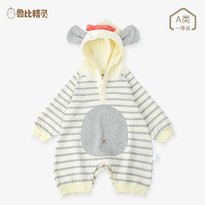 

Jenny&Dave 2023 Autumn New Animal Shaped Bodysuit for Boys and Girls Class A Infant Creeper Wrap Bottom Clothes for Outgoing Cli