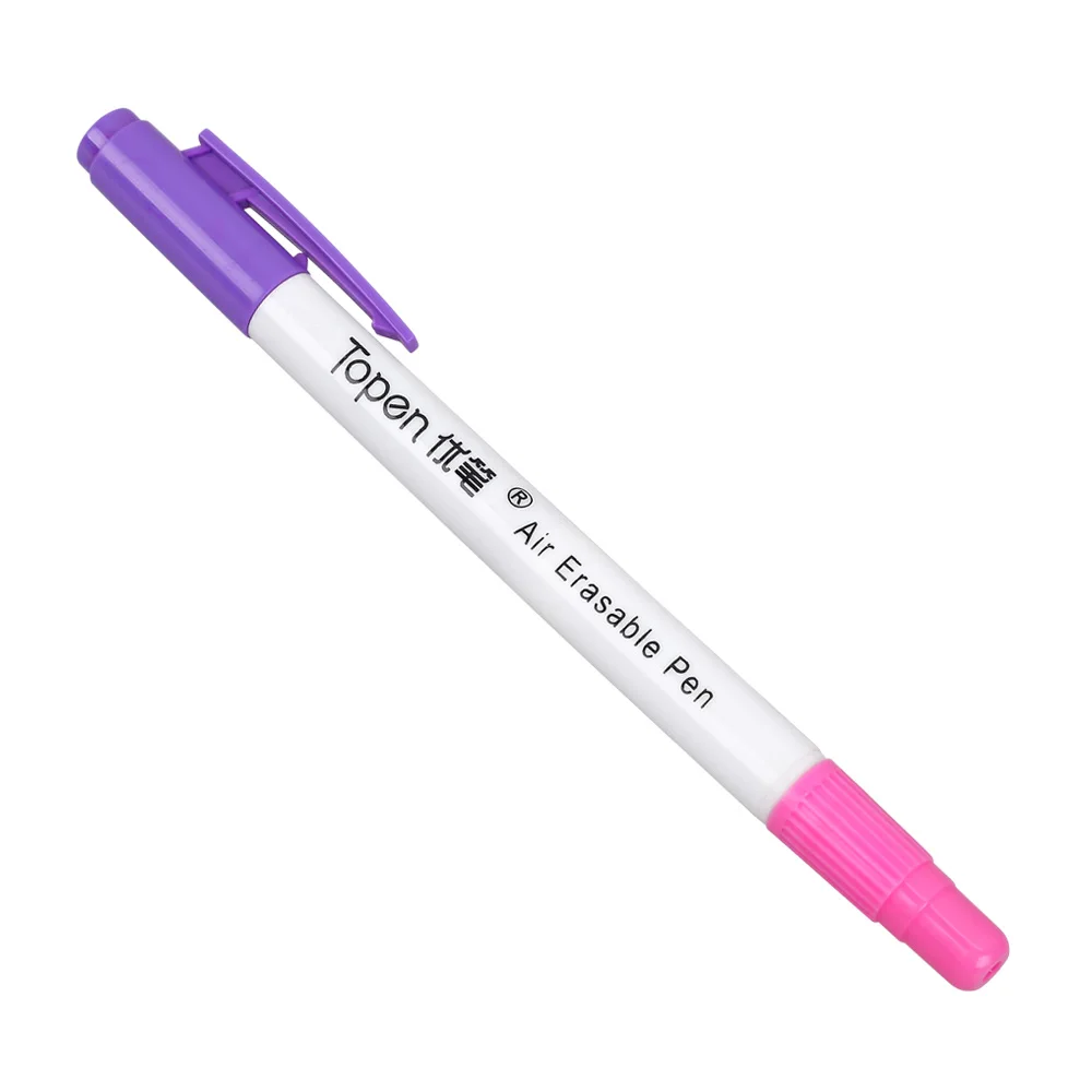Sewing Pen SINGLE TIP Red  And Violet AUTO VANISHING AIR ERASABLE PEN  Marking Fabric FCBL-004