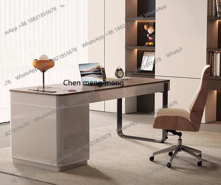 

Italian light luxury desk Adult home study desk Modern high-end writing desk