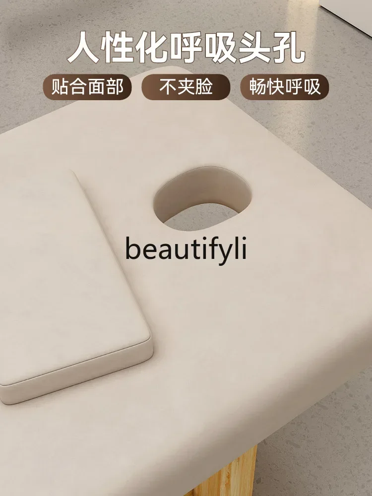 

SS Multifunctional solid wood beauty massage massage bed, special spa for beauty salons, ear and eyelash treatment bed