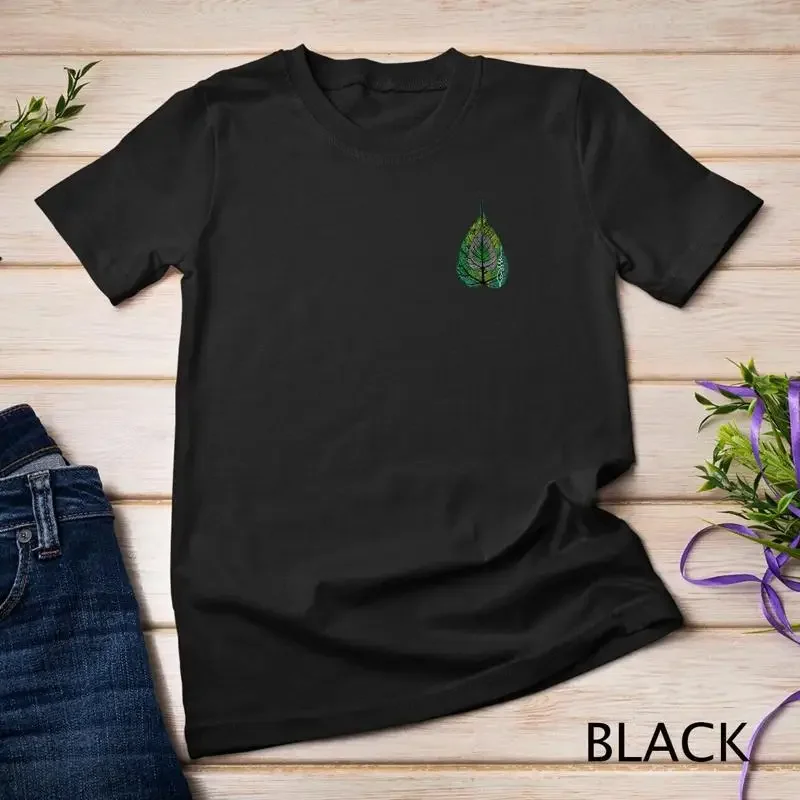 Buddha Meditation T-Shirt Bodhi Leaf Unalome T-Shirt Unisex T-Shirt