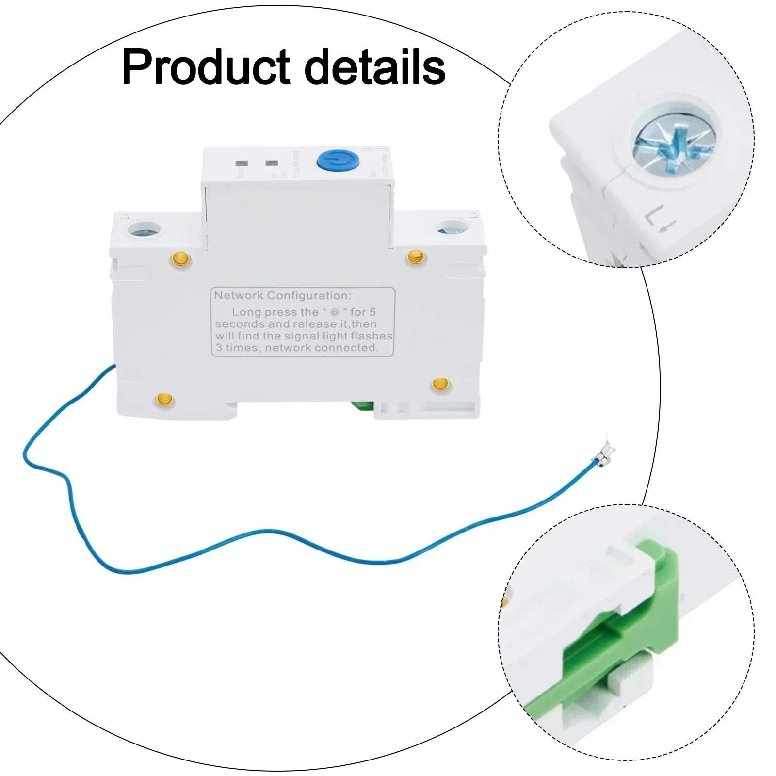 

Интеллектуальный автоматический выключатель 1P 63A для управления Wi-Fi Обновления состояния в реальном времени и режимы синхронизации для бесшовной автоматизации