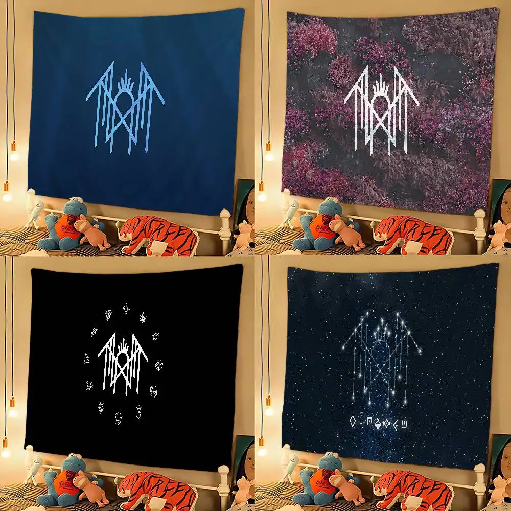 Sleep Rock Band T-Tokens Anime Tapestry Indian Buddha Wall Decoration Witchcraft Bohemian Hippie Wall Hanging Sheets