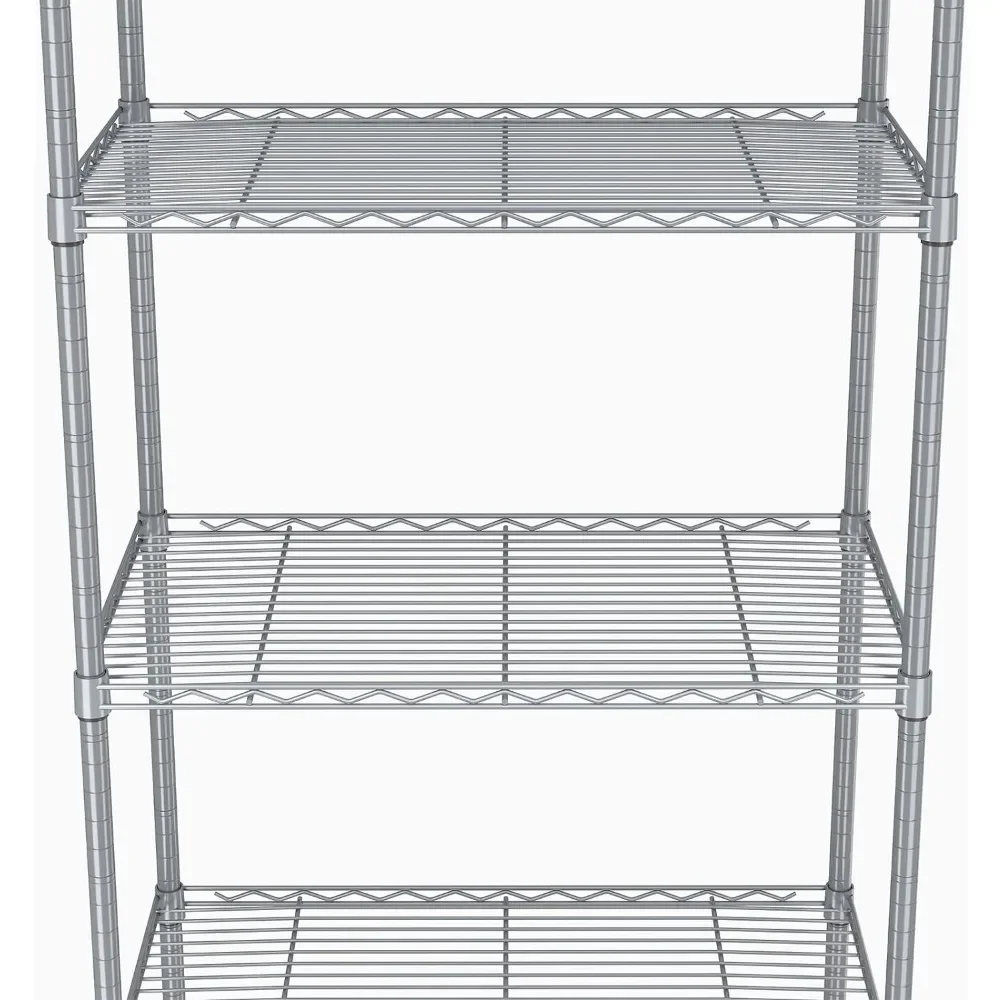 Imagem -02 - Prateleira de Armazenamento Ajustável Tier Shelf350lbs Load Capacidademetal Rack 2023 Novo