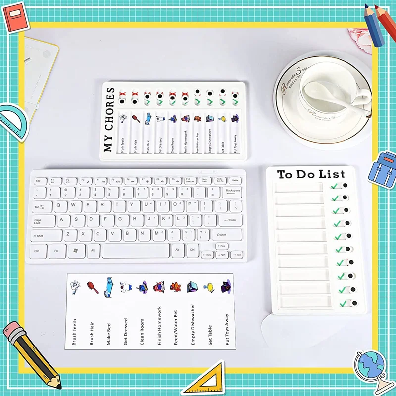 Liste de contrôle portable, 16 pièces, feuille de commande, licence, 03 licence, tâches à faire, parfait, réutilisable