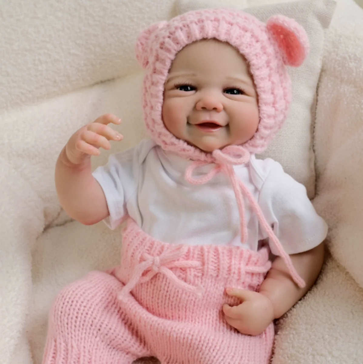 48 cm vivienne Soft Silicone Reborn Baby Newborn Girl Doll Toy Lifelike Princess Toddler Art Toy Bebe Birthday Gifts Children