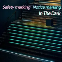 3M Luminous Fluorescent Tape Night Self-Adhesive Glow in The Dark Sticker Safety Warning Security Tape Home Decoration Tapes