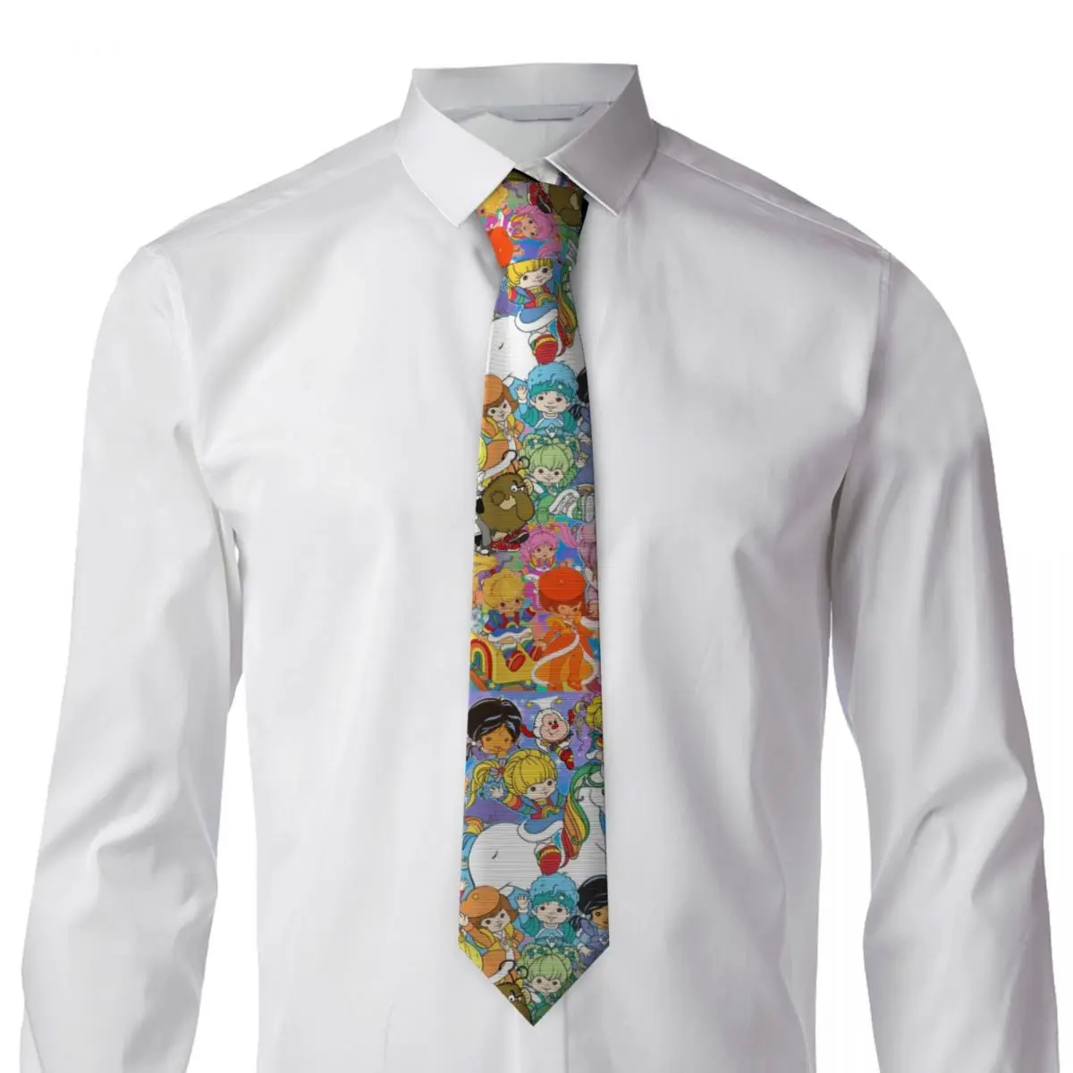 Cartoon Cute Rainbow Brite (11) Necktie for Men Silk Polyester 8 cm Neck Ties Party Suits Tie Casual Gravatas