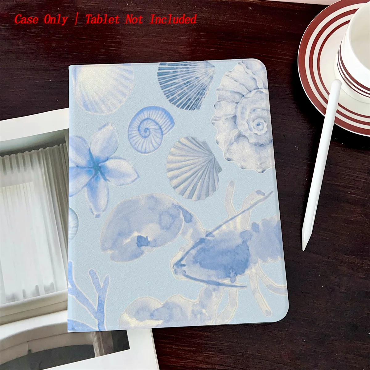 

Book Style iPad Case with Pen Slot & Multi-Print, Auto Sleep/Wake, Simple Fresh Style, 5 Styles for Pro/Air/Mini Series
