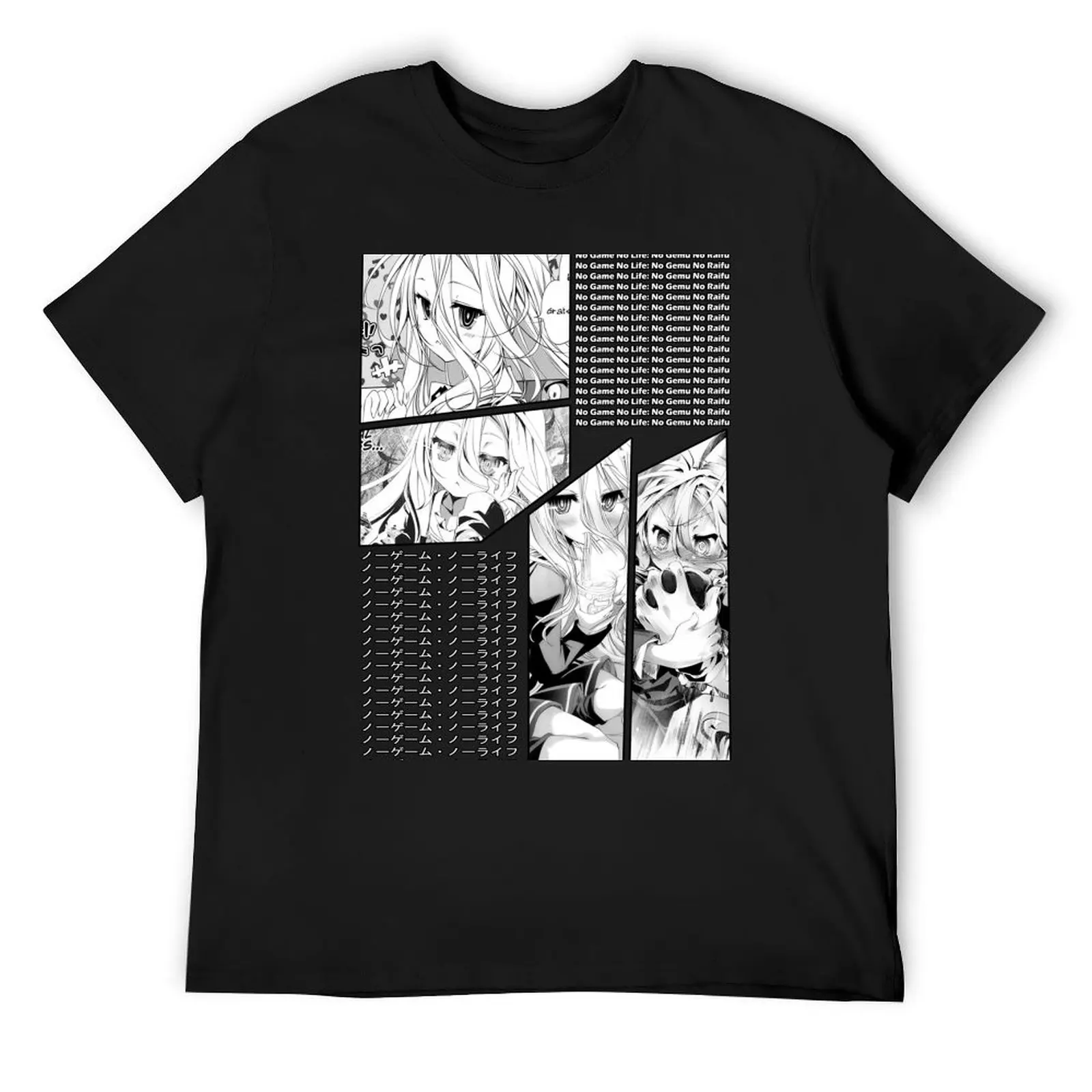 

Shiro No Game No Life No Gemu Raifu Manga Panel Anime Design T-Shirt for a boy anime stuff anime figures vintage t shirt men
