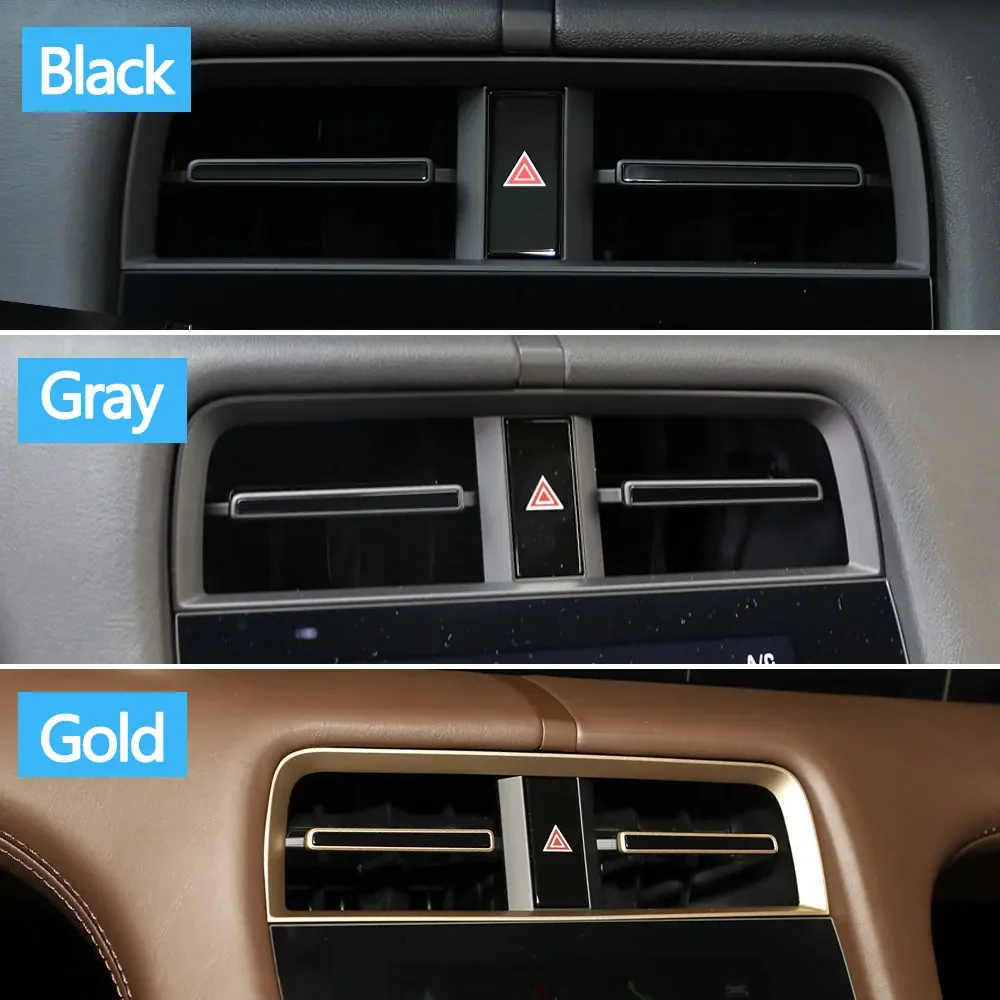 Complete Car Front Air Conditioning Left Right Middle AC Vent Grille Center Air Vent Trim Strip For Porsche Taycan 9J1 2019-2025