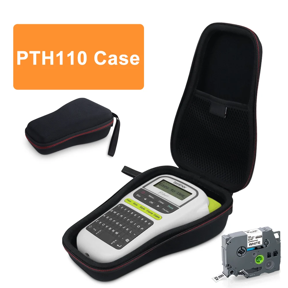 Labelwell EVA Casing Keras Cocok untuk Brother PT-H110 PTH110 231 Pembuat Label untuk Tas Perjalanan Membawa Kotak Penyimpanan 231 131 Pita