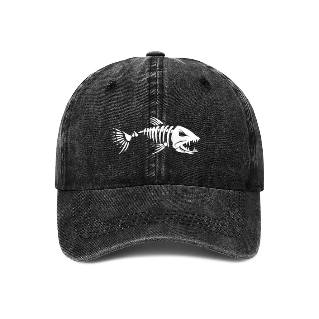 

Fashion Fishbone Baseball Caps Women Men Snapback Cap Female Male Visors Hat Unisex Adjustable Trucker Hats