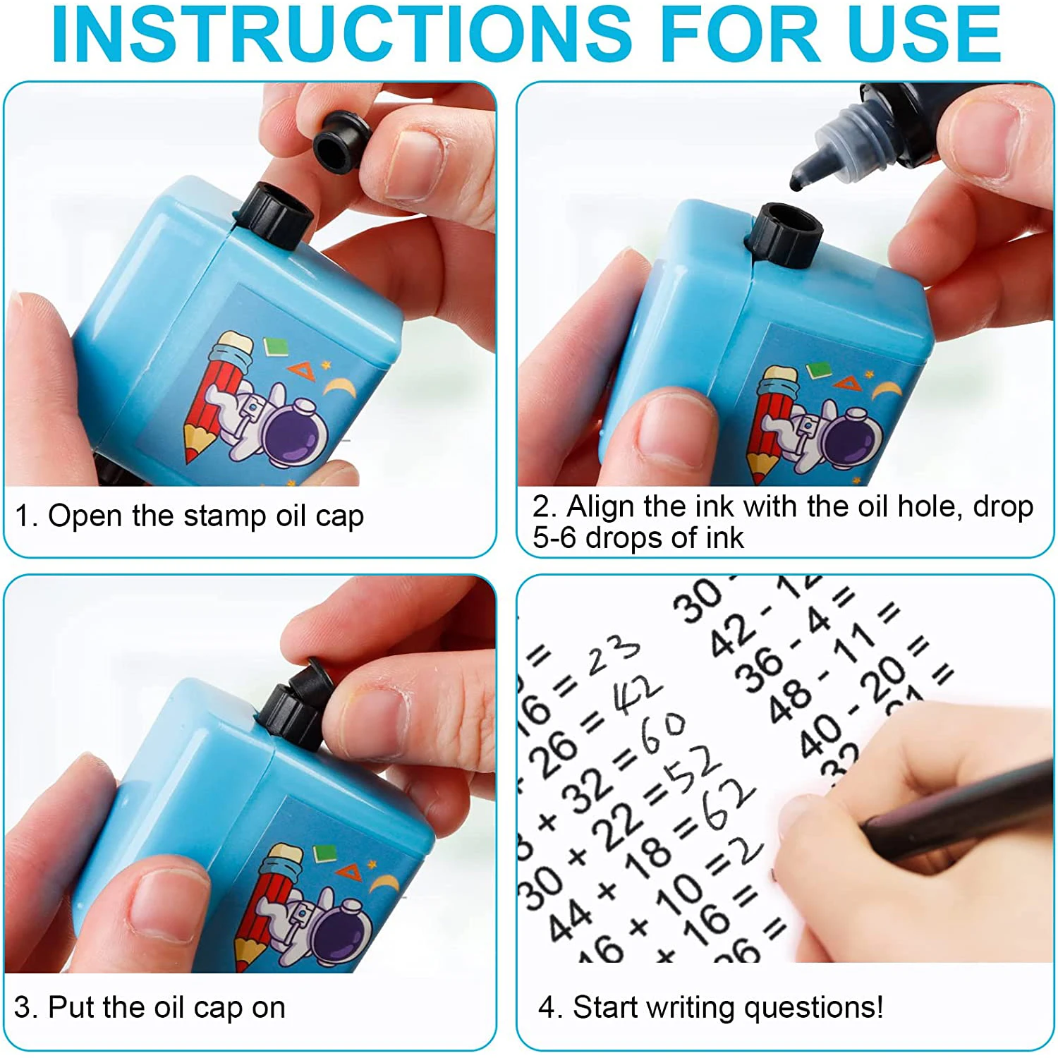 Imagem -06 - Digital Math Roller Stamp Inteligente para Problemas de Matemática Ensino Question Maker Ensino