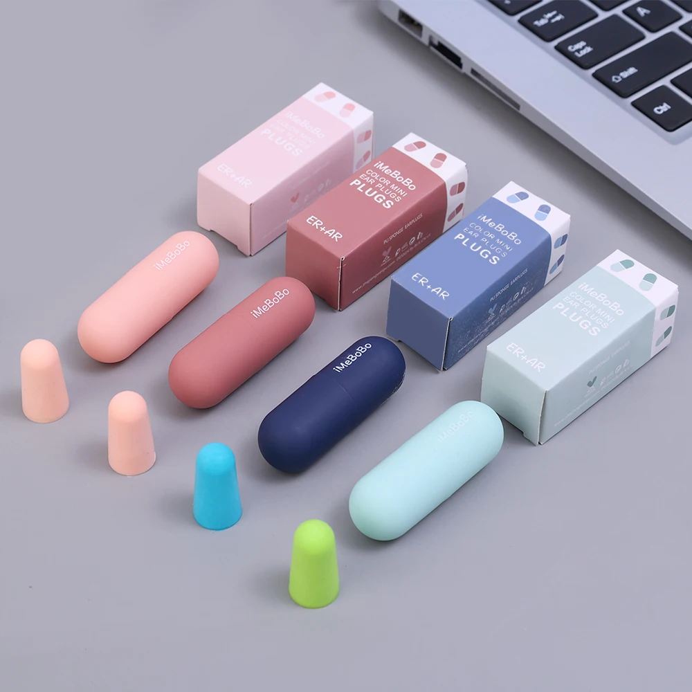Anti Noise Ear Plug Noise Reduction Sleep Study Plugs Anti Bruit Earplug Sleeping Slow Rebound Ear Plugs With storage Box