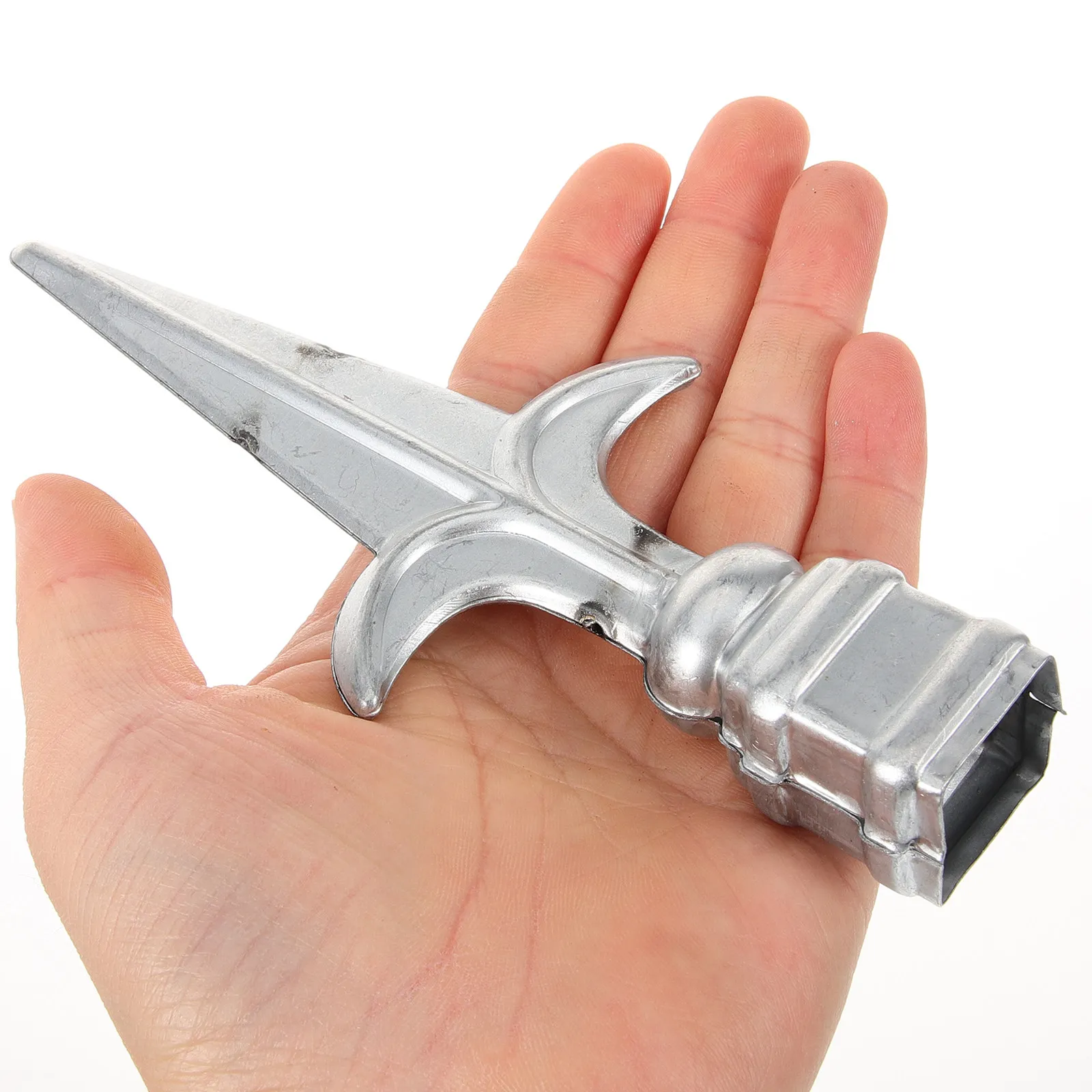 

4Pcs Heavy Duty Iron Fence Finials Outdoor Post Caps Tops for Decks Railings Fence Post Covers Decorative Lamp Finials