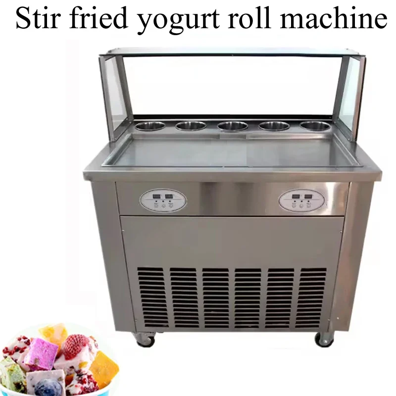 304 Stainless Steel Stir Frying Ice Machine DIY Ice Cream Desserts Are Suitable For Afternoon Tea Is A Summer Cooling Food Tools