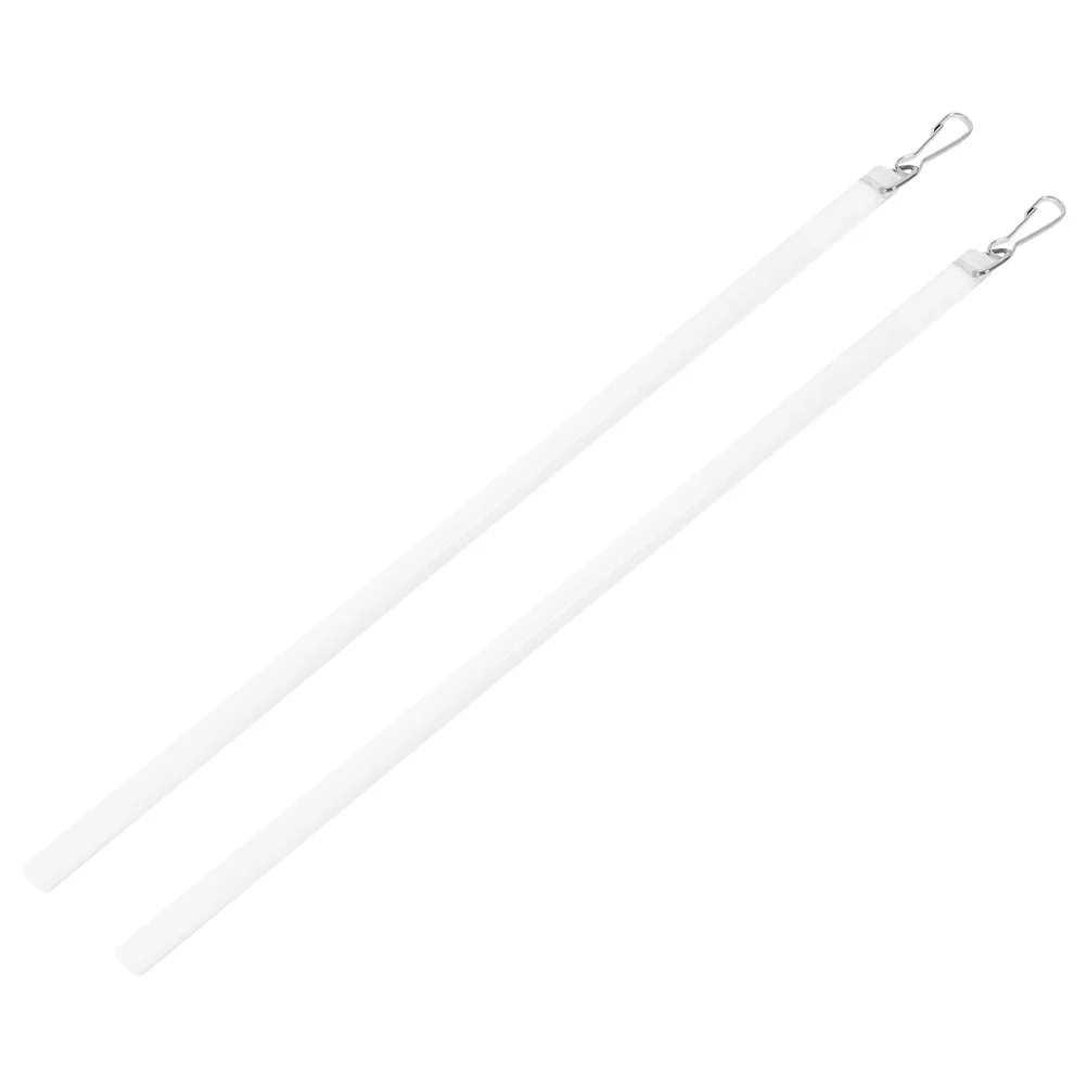 2Pcs Vorhang Zugstange Transparent Acryl Gardinen Zauberstab mit Haken Einfache Installation Blind Opener Ersatz Zubehör