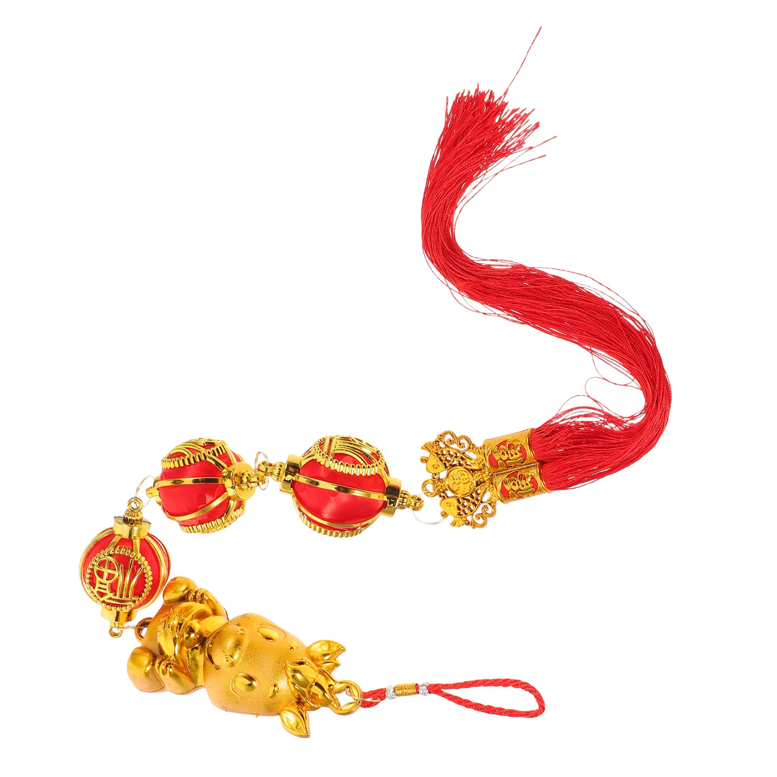 

2pcs Chinese New Year Horse Hanging Ornaments Red Tassel Pendants Lunar Year Decor For Home Door Wall Window Feng Shui Lucky