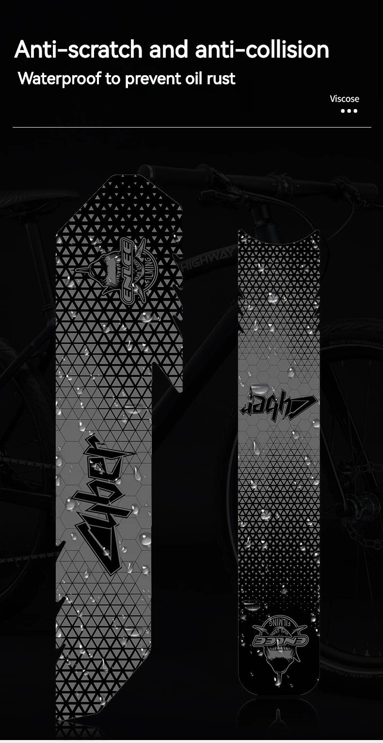 ENLEE Fahrradrahmen-Schutzaufkleber, MTB, Road Uard-Abdeckung, abnehmbares Fahrrad-Unterrohr, kratzfester Aufkleber, Bandschutz, Radfahren – Detail 9