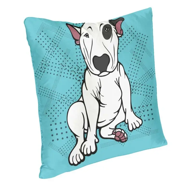 Suitable for car sofa pillowcase british bull terrier cushion cover kawaii cute dog