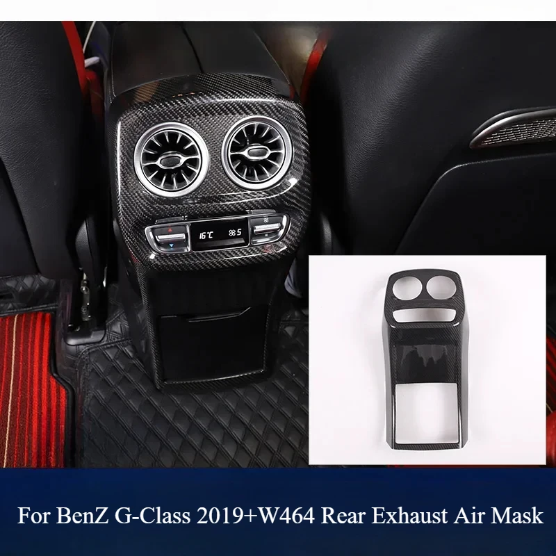 Suitable For Mercedes-Benz G-Class W464 Carbon Fiber Rear Seat Air Outlet Protective Mask Large Gg63 Modified Interior