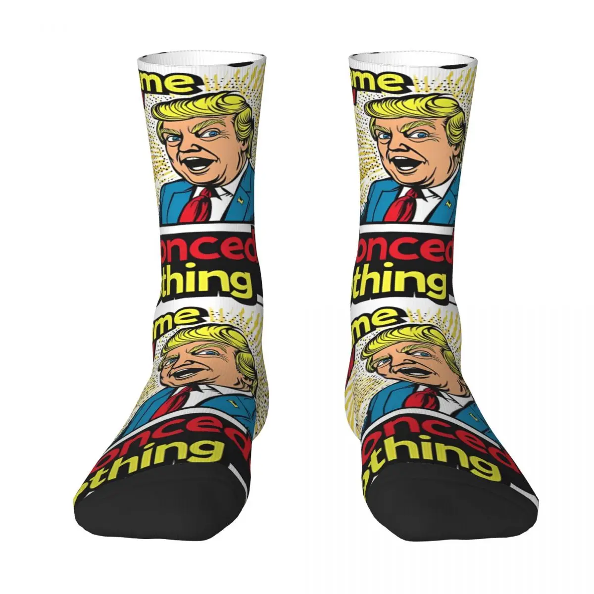 Donald Trump Wins 2024 US Presidential Election Stockings Socks Autumn Anti Bacterial Socks Couple Breathable Socks