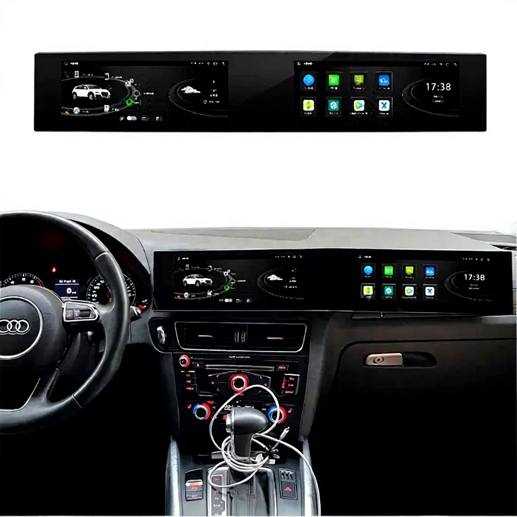 

Двухэкранная система RoadNavi для Q5 2009-2017 с Android Auto, GPS-навигацией, CarPlay, DSP, поддержкой 360-градусной камеры заднего вида и встроенным GPS.