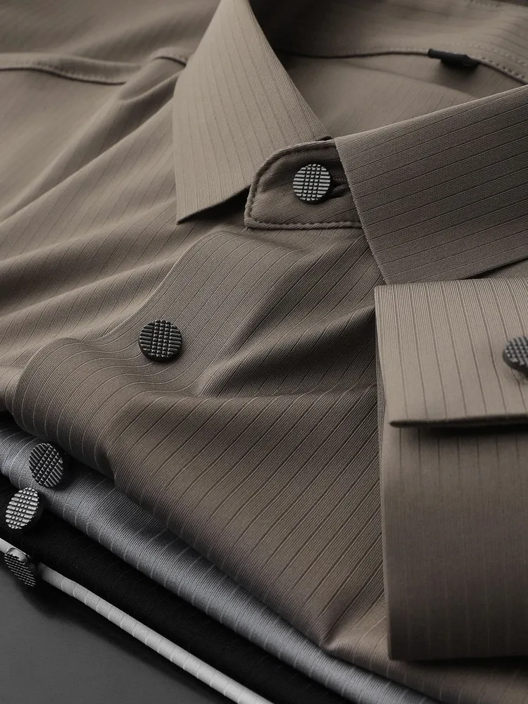 

Мужская рубашка Ele Long Sve Busin, приталенная, модная, городская, повседневная, на пуговицах, для работы, на все сезоны