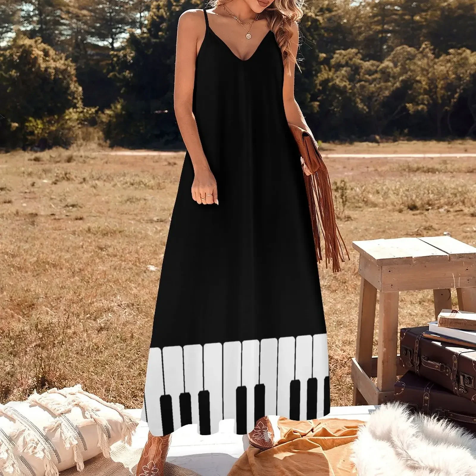 Piano Sleeveless Dress elegant chic women dresses promotion prom dress 2024 elegant party dress for women 2024 Long