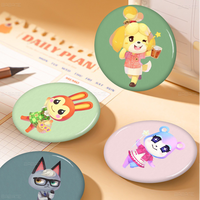 A-Animal C-Crossing Creative Pins Funny Smiley Faces Round Snap-in Brooch Badge Backpack Hat Accessories Jewelry Gifts