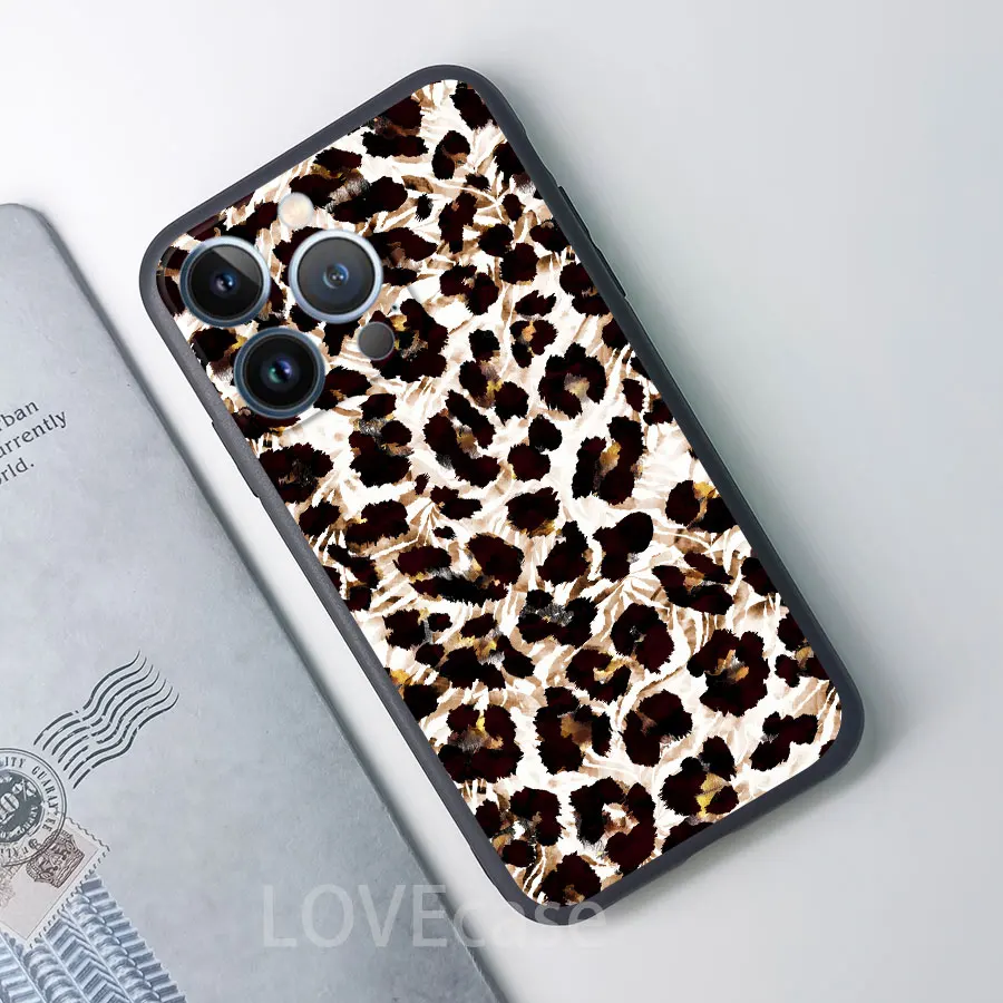 ل Xiaomi Redmi 15C 15 Redmi ملاحظة 14 13 برو زائد 11 10 9 8 9A 9T 9C 9S 10S 11S K20 Pro حافظة سيليكون ليوبارد هندسية