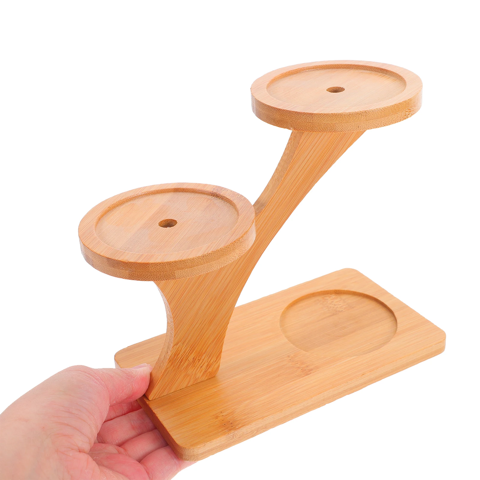 

Desktop Flower Pot Rack for Small Succulents Rustic Wooden Planter Stand Indoor Plants Display Stand Window Sill Plant Organizer