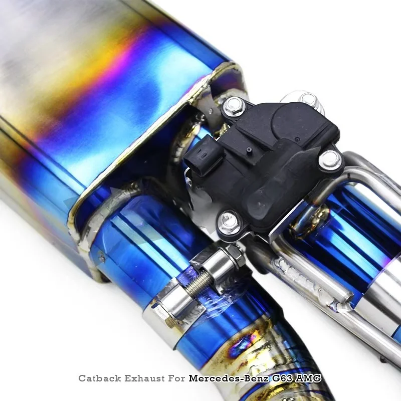 

ForTitanium Exhaust Pipe System For Mercedes-Benz G63 AMG W464 4.0T 2019-2023 Escape Exhaust System Exhaust Catback Muffler