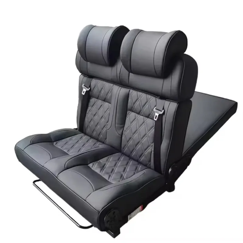 

Luxury Custom Comfortable Leather Car Seat for RV MPV SUV Motorhome Vito Sprinter VIP Van 3-fold Changeover Bed Seat Benches