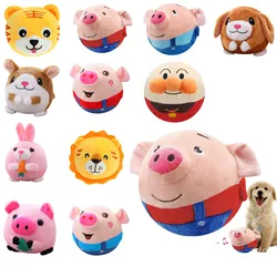 Electronic Pet Dog Toy Ball Pet Bouncing Jump Balls Talking Interactive Dog Plush Doll Toys New Gift Bounce Boredom Toys