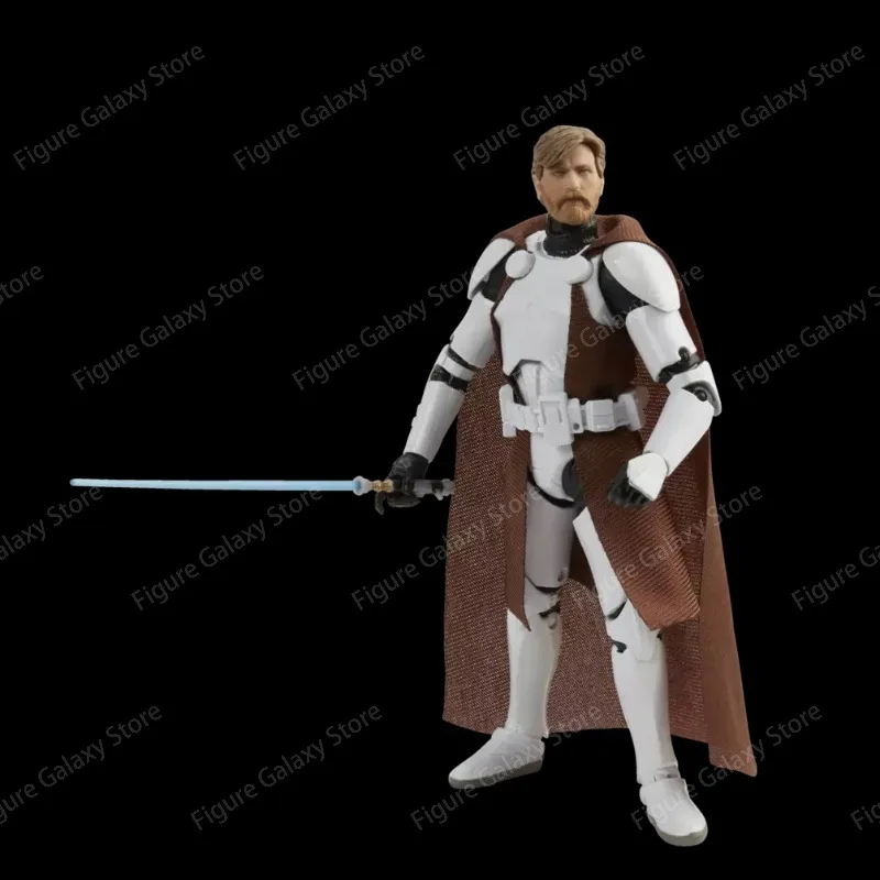 Genuine Hasbro Star Wars The Black Series Clone Commander Obi-Wan Kenobi 6 Inch Action Figure Collectible Model Toy in Stock view 4