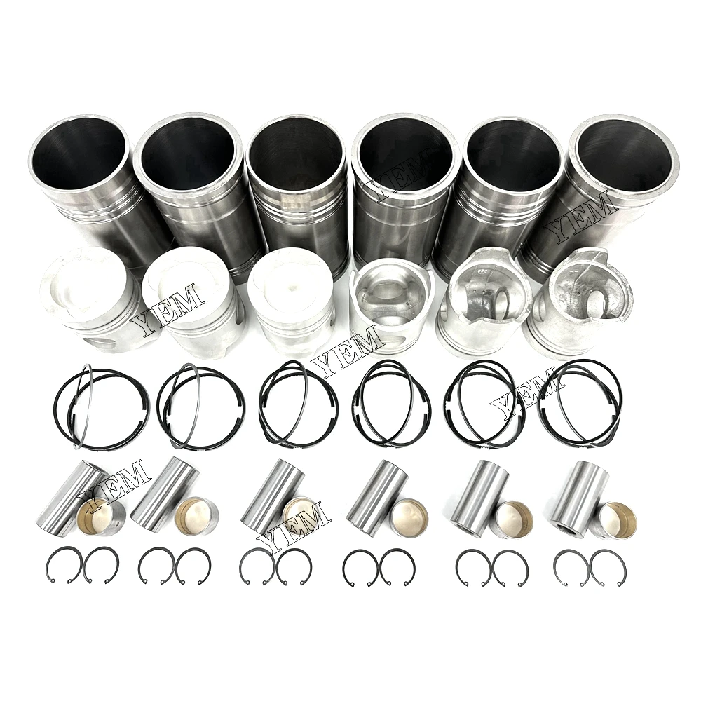 

6x High performance 6D22 Cylinder Liner Kit For Mitsubishi Engine parts