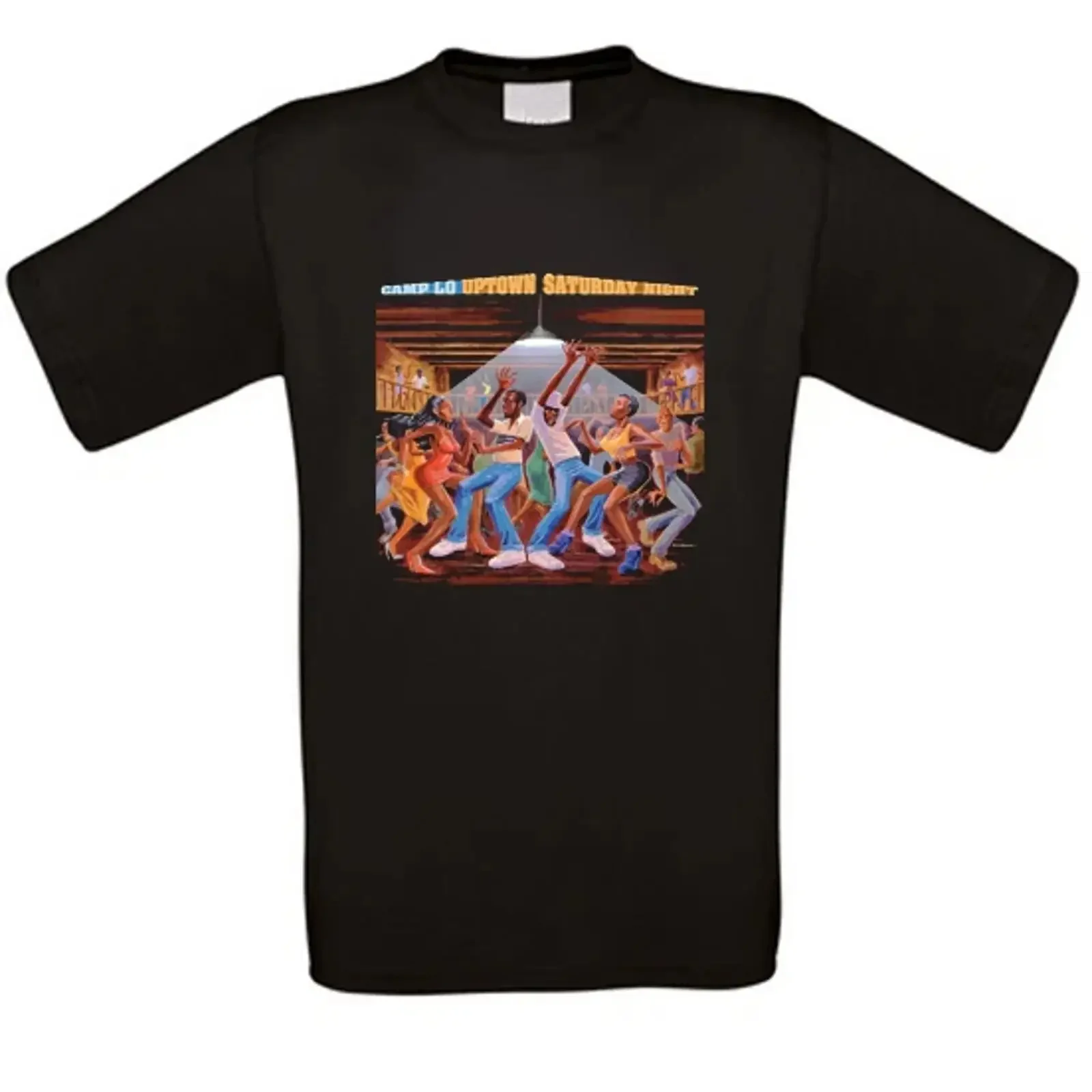 Camiseta Camp Lo Uptown Saturday Night Rap Hip Hop, Todas las Tallas, Nueva, Estilo Vintage Lavado, Ropa de Diseñador, Top para Uso Diario con Gráficos