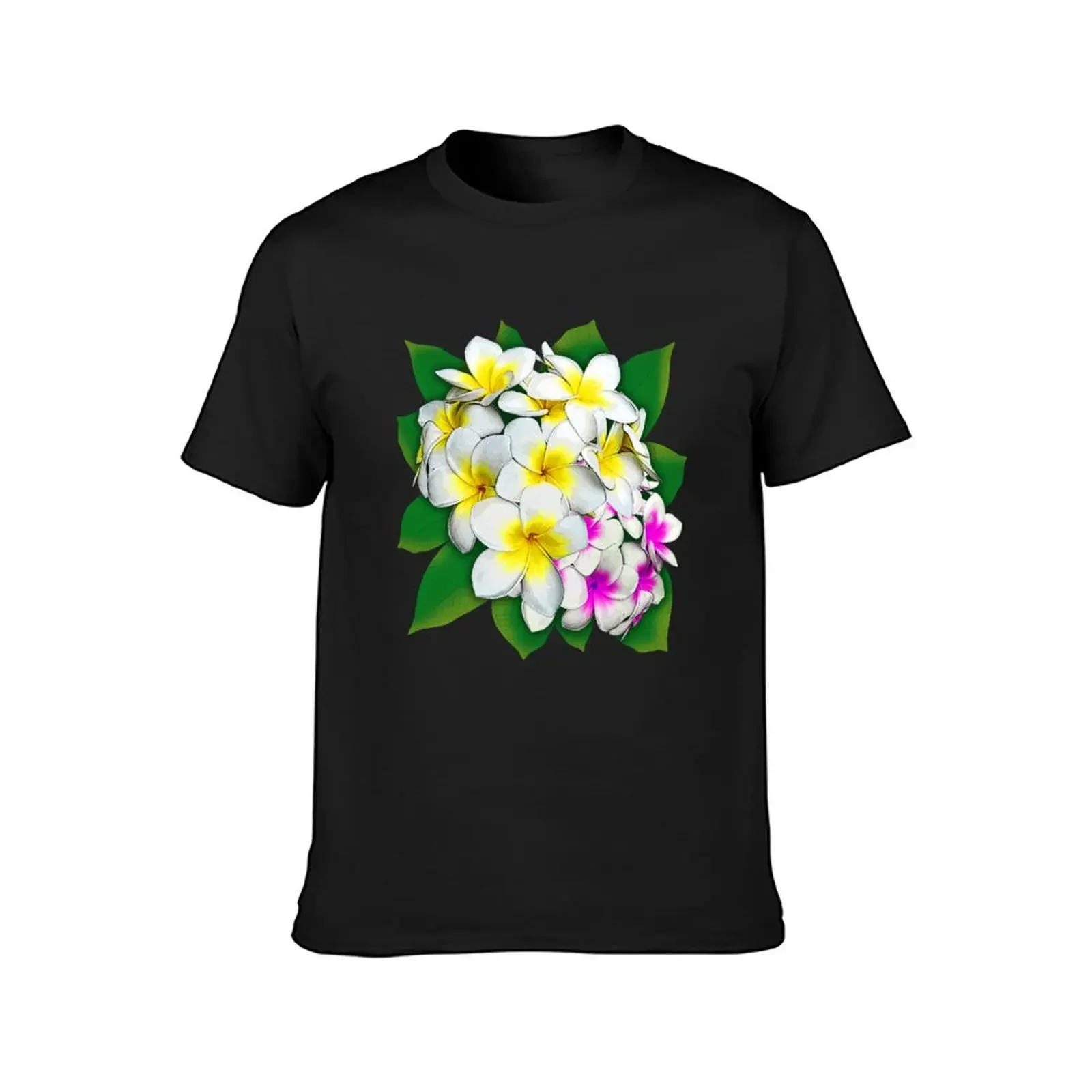 Plumeria Flowers Bouquet T-Shirt plain for a boy funny t shirts men