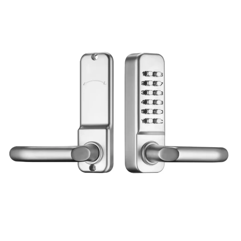 Zinc alloy mechanical combination lock keyless waterproof button digital combination lock entry door wooden door household lock
