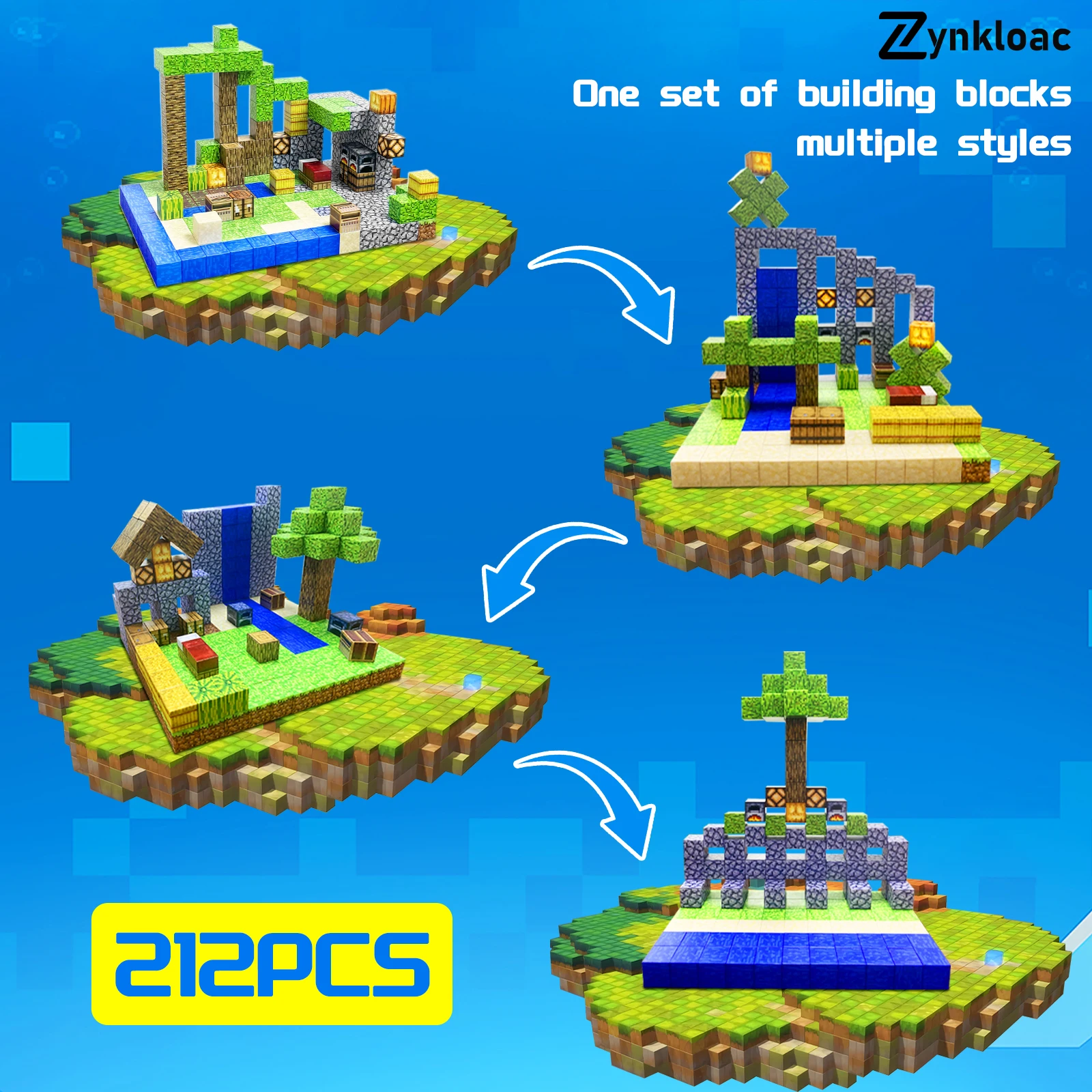 Bloques de construcción magnéticos, construcción de juguetes, juego de construcción mundial, educación sensorial STEM, regalo de Navidad