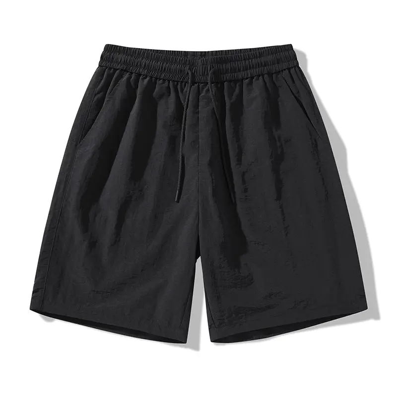 Summer Shorts for Men Casual Lightweight Solid Color Drawstring Loose Dry Gym Fitness Shorts