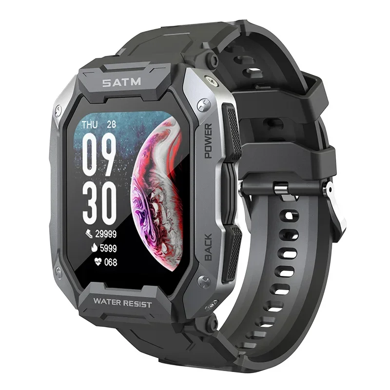 

2023 new C20 rugged sports smart watch 1.71 inches 380mAH multi-scene sports mode 5ATM