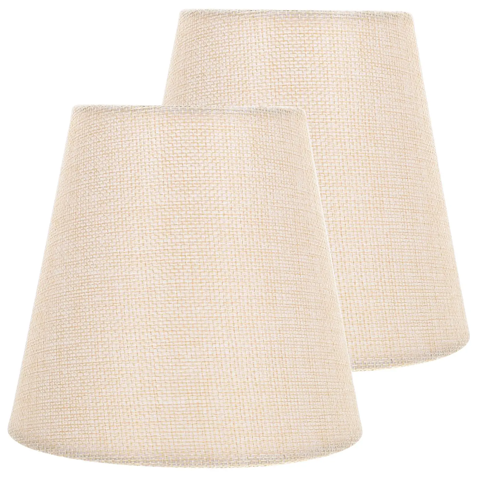 

2Pcs Fabric Lampshade Clip On Bulb Design Cloth Indoor Light Cover Small Lamp Shades For Drum Lampshade Wall Lamp Shade