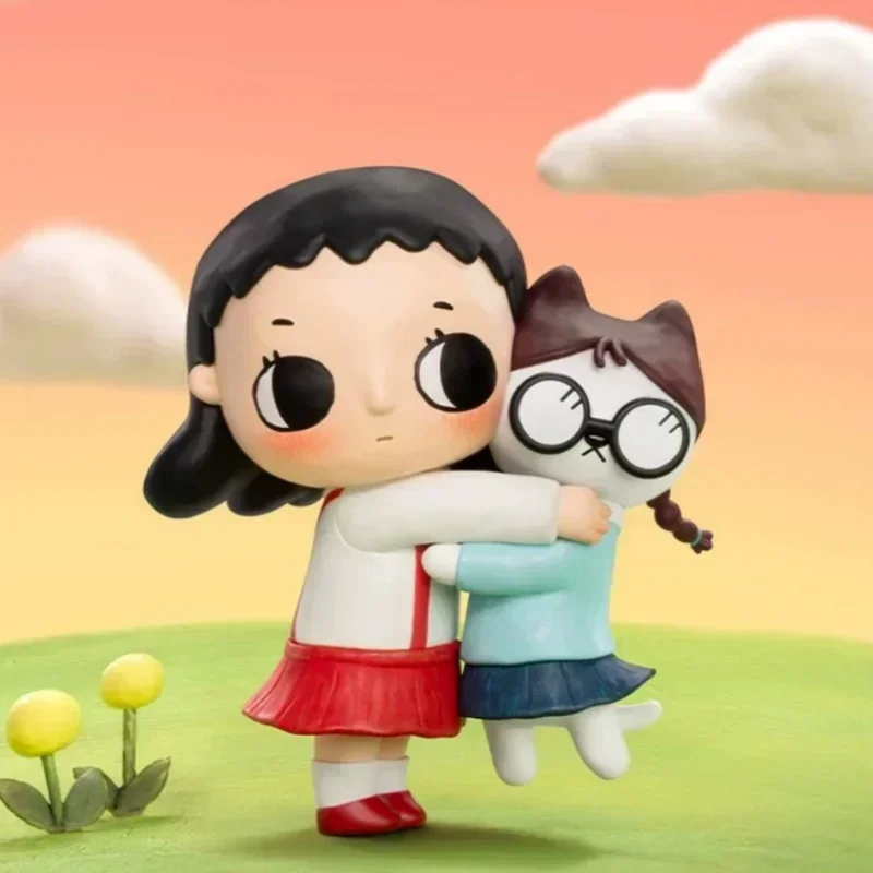 POP MART Nyota Chibi Maruko Chan Serie Desktop-Puppe Mystery Box Überraschungstüte Ornament Figuren Wohndekoration Mystery Spielzeugbox