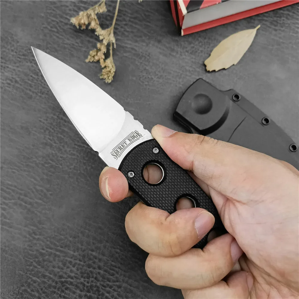 Mini 440C Fixed Blade ABS Handles Tactical Knife Hunting Tools Self Defense Portable Camping EDC Survival Knives