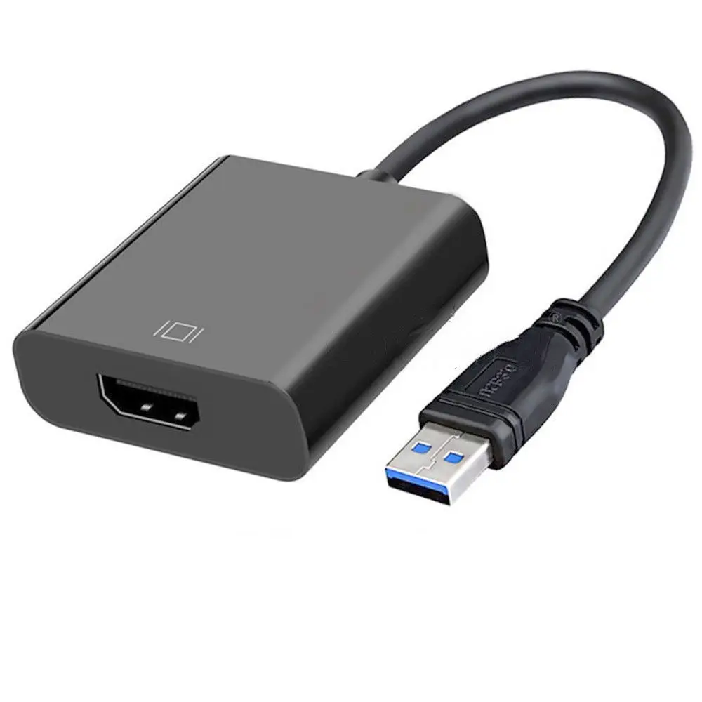 USB 3.0 to Video Adapter Supports 1920x1080p 60Hz Hd Output Small Lightweight Portable for Computer Laptop Mirroring Games